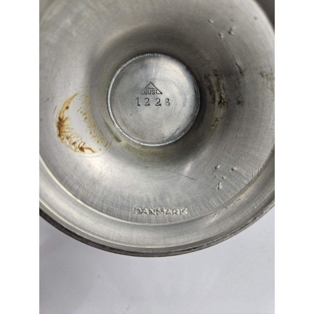Scalloped Pedestal Pewter Bowl Model 1228 by Just Andersen Art Deco Denmark - Picture 8 of 11